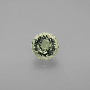 1.33 ct Green Tourmaline Gemstone, Tourmaline Gem in Round Facet Shape for Sale.