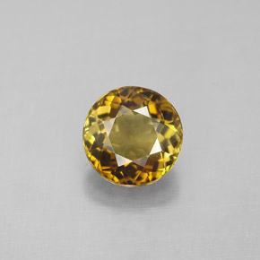 1.32 ct Multicolor Tourmaline Gemstone, Tourmaline Gem in Round Facet Shape for Sale.