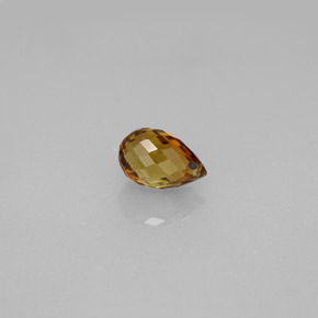 Tourmaline Gemstone in 6.5 x 4.3 mm Size for Sale, Tourmaline Stone in Golden Brown Color