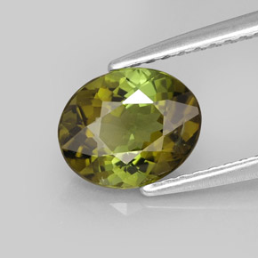 1.34 ct Multicolor Tourmaline Gemstone, Tourmaline Gem in Oval Facet Shape for Sale.