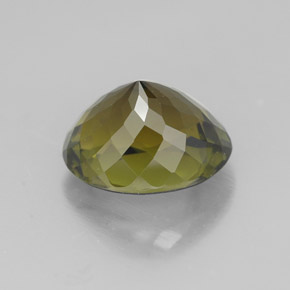 Tourmaline Gemstone in 9 x 7 mm (calibrated) Size for Sale, Tourmaline Stone in Olive Green Color