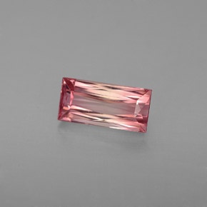 1.21 ct Pink Tourmaline Gemstone, Tourmaline Gem in Baguette / Scissor Cut Shape for Sale.