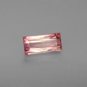 1.21 ct Pink Tourmaline Stone, Natural Tourmaline in Baguette / Scissor Cut Shape for Sale