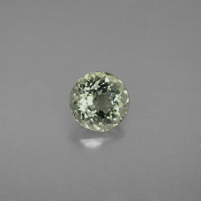 1.08 ct Green Tourmaline Gemstone, Tourmaline Gem in Round Facet Shape for Sale.