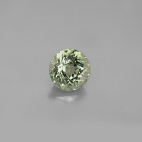 1.07 ct Green Tourmaline Gemstone, Tourmaline Gem in Round Facet Shape for Sale.