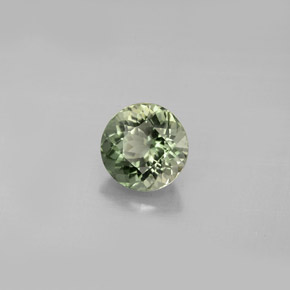 1.11 ct Green Tourmaline Stone, Natural Tourmaline in Round Facet Shape for Sale