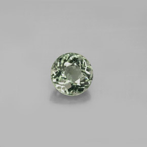 1.03 ct Green Tourmaline Gemstone, Tourmaline Gem in Round Facet Shape for Sale.