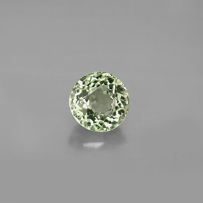 1.07 ct Green Tourmaline Gemstone, Tourmaline Gem in Round Facet Shape for Sale.