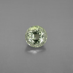 1.09 ct Green Tourmaline Gemstone, Tourmaline Gem in Round Facet Shape for Sale.