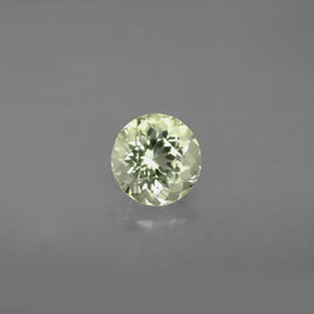 0.93 ct Green Tourmaline Gemstone, Tourmaline Gem in Round Facet Shape for Sale.
