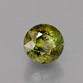 1.33 ct Multicolor Tourmaline Stone, Natural Tourmaline in Round Facet Shape for Sale