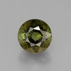 1.21 ct Multicolor Tourmaline Gemstone, Tourmaline Gem in Round Facet Shape for Sale.