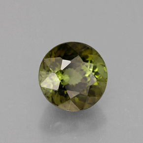 1.21 ct Multicolor Tourmaline Stone, Natural Tourmaline in Round Facet Shape for Sale