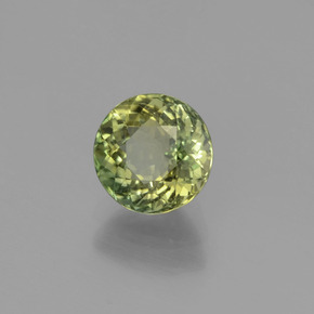 1.09 ct Green Tourmaline Stone, Natural Tourmaline in Round Facet Shape for Sale