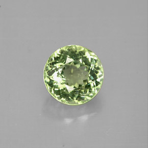 1.05 ct Green Tourmaline Gemstone, Tourmaline Gem in Round Facet Shape for Sale.