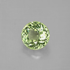 1.05 ct Green Tourmaline Stone, Natural Tourmaline in Round Facet Shape for Sale