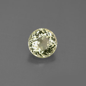 0.88 ct Gold Tourmaline Stone, Natural Tourmaline in Round Facet Shape for Sale