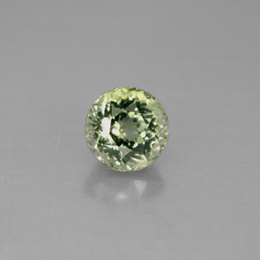 1.47 ct Green Tourmaline Gemstone, Tourmaline Gem in Round Facet Shape for Sale.