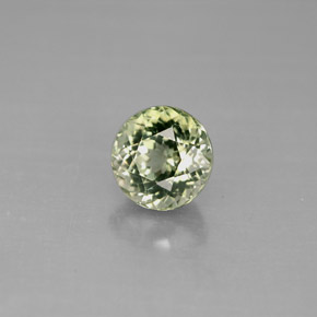1.47 ct Green Tourmaline Stone, Natural Tourmaline in Round Facet Shape for Sale