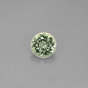 1.02 ct Green Tourmaline Gemstone, Tourmaline Gem in Round Facet Shape for Sale.