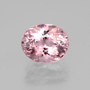 1.57 ct Pink Tourmaline Gemstone, Tourmaline Gem in Oval Facet Shape for Sale.