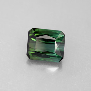 2.50 ct Green Tourmaline Gemstone, Tourmaline Gem in Octagon / Scissor Cut Shape for Sale.