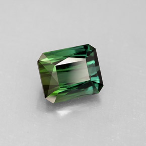 2.50 ct Green Tourmaline Stone, Natural Tourmaline in Octagon / Scissor Cut Shape for Sale