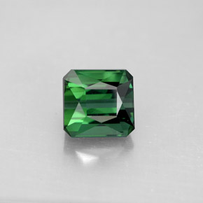 2.06 ct Green Tourmaline Gemstone, Tourmaline Gem in Octagon / Scissor Cut Shape for Sale.