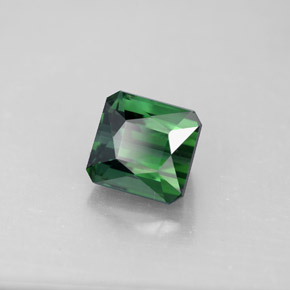 2.06 ct Green Tourmaline Stone, Natural Tourmaline in Octagon / Scissor Cut Shape for Sale