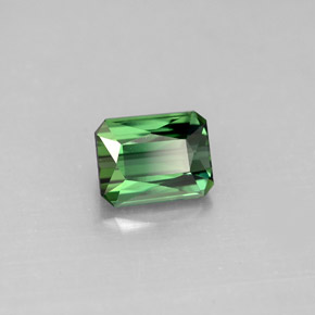 1.42 ct Green Tourmaline Stone, Natural Tourmaline in Octagon / Scissor Cut Shape for Sale