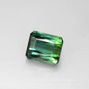 1.68 ct Green Tourmaline Gemstone, Tourmaline Gem in Octagon / Scissor Cut Shape for Sale.