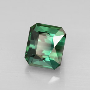 1.99 ct Green Tourmaline Stone, Natural Tourmaline in Octagon / Scissor Cut Shape for Sale