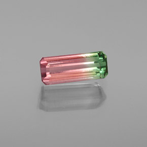 1.42 ct Multicolor Tourmaline Gemstone, Tourmaline Gem in Octagon Facet Shape for Sale.
