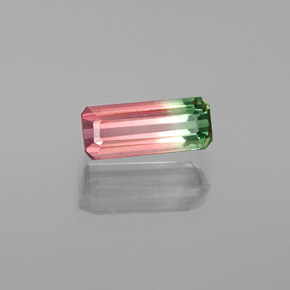 1.42 ct Multicolor Tourmaline Stone, Natural Tourmaline in Octagon Facet Shape for Sale