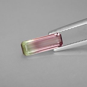 1.17 ct Multicolor Tourmaline Gemstone, Tourmaline Gem in Octagon Facet Shape for Sale.