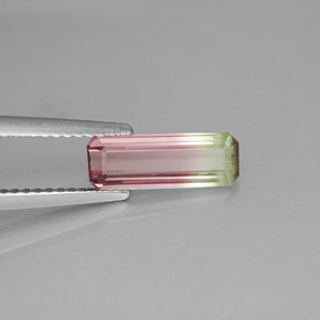 1.17 ct Multicolor Tourmaline Stone, Natural Tourmaline in Octagon Facet Shape for Sale