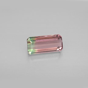 1.23 ct Multicolor Tourmaline Gemstone, Tourmaline Gem in Octagon Facet Shape for Sale.