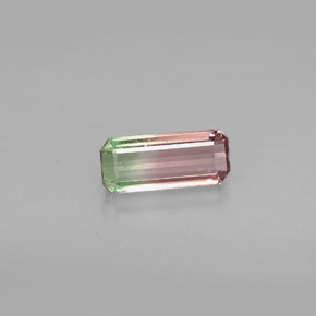 0.98 ct Multicolor Tourmaline Gemstone, Tourmaline Gem in Octagon Facet Shape for Sale.