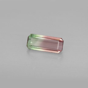 0.98 ct Multicolor Tourmaline Stone, Natural Tourmaline in Octagon Facet Shape for Sale