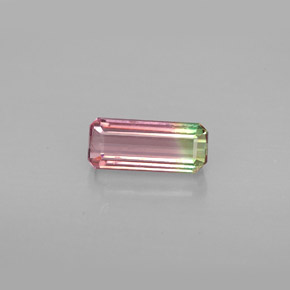 1.03 ct Multicolor Tourmaline Gemstone, Tourmaline Gem in Octagon Facet Shape for Sale.