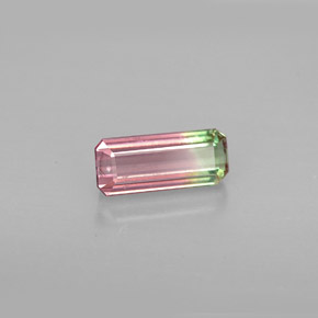 1.03 ct Multicolor Tourmaline Stone, Natural Tourmaline in Octagon Facet Shape for Sale