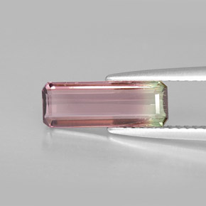 1.69 ct Multicolor Tourmaline Gemstone, Tourmaline Gem in Octagon Facet Shape for Sale.