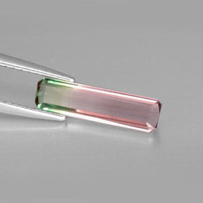 1.10 ct Multicolor Tourmaline Stone, Natural Tourmaline in Octagon Facet Shape for Sale