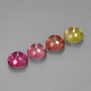 Tourmaline Gemstone in 4.8 mm Size for Sale, Tourmaline Stone in Multicolor Color