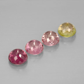 Tourmaline Gemstone in 4.8 mm Size for Sale, Tourmaline Stone in Multicolor Color