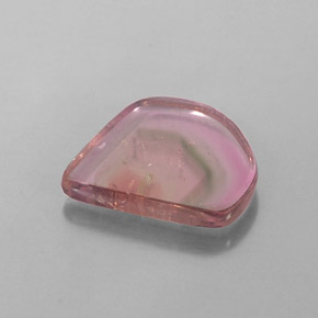 2.74 ct Multicolor Tourmaline Gemstone, Tourmaline Gem in Sliced Crystal Shape for Sale.