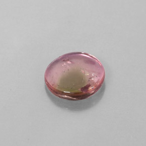 1.55 ct Bi-color Tourmaline Gemstone, Tourmaline Gem in Fancy Slice Shape for Sale.