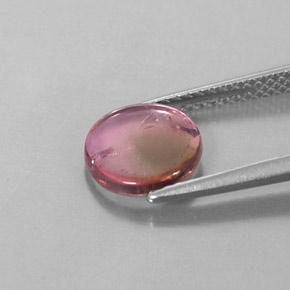 Tourmaline Gemstone in 8.5 x 8.5 mm Size for Sale, Tourmaline Stone in Bi-color Color