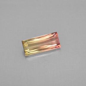 1.02 ct Multicolor Tourmaline Gemstone, Tourmaline Gem in Baguette / Scissor Cut Shape for Sale.