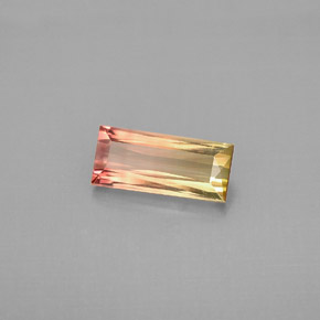 1.02 ct Multicolor Tourmaline Stone, Natural Tourmaline in Baguette / Scissor Cut Shape for Sale